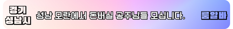 성남룸알바