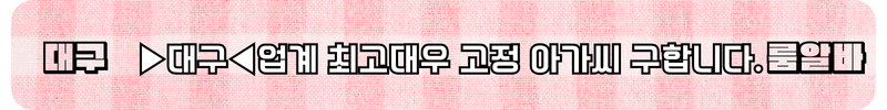 대구 룸알바